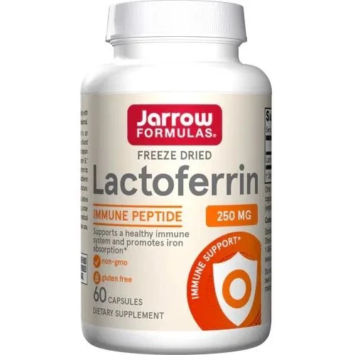 Jarrow Formulas Lactoferrin 250 mg, 60 kapsułek - Wsparcie odporności i zdrowych jelit