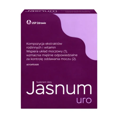 Jasnum Uro, 60 kapsułek - Kompozycja ekstraktów roślinnych i witamin