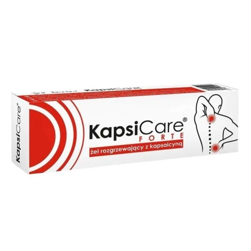 KapsiCare Forte żel rozgrzewający z kapsaicyną, 100 g -  Łagodzi dyskomfort związany z bólem mięśni i stawów 