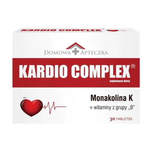 Kardio Complex, 30 tabletek - Z monakoliną K i witaminami B dla serca i układu nerwowego