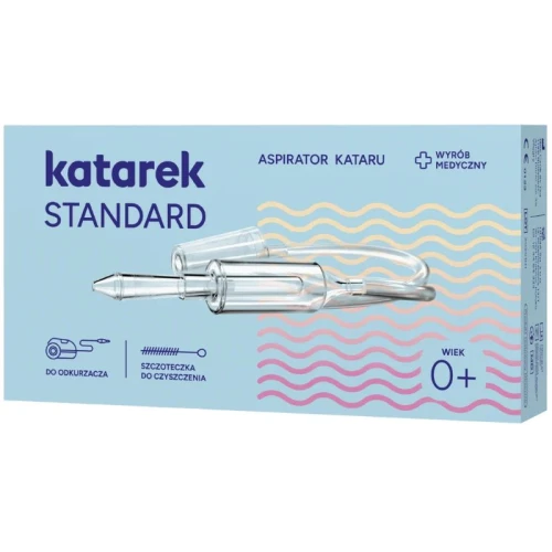 Katarek Standard Aspirator kataru do nosa dla dzieci 0+, 1 sztuka - Aspirator do nosa do odkurzacza