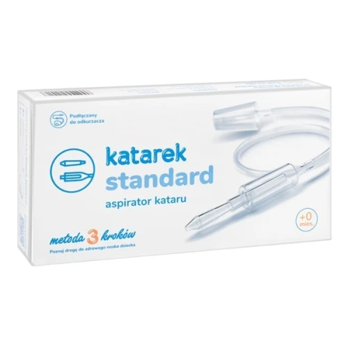 Katarek Standard Aspirator kataru do nosa dla dzieci, 1 sztuka - Odciągacz kataru do odkurzacza