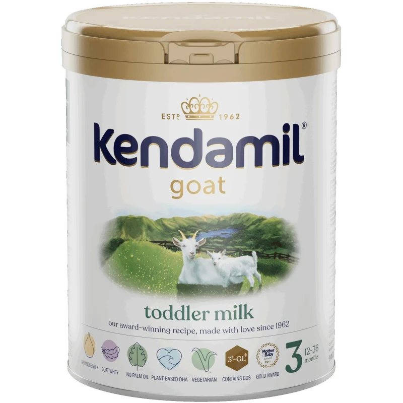Kendamil Mleko Kozie 3 Junior Mleko następne, 800 g  - Dla dzieci od 12. miesiąca o wrażliwych brzuszkach