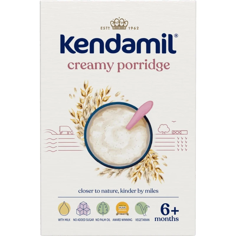 Kendamil Mleczna kremowa kaszka owsiana, 150 g - Dla dzieci od 6. miesiąca życia