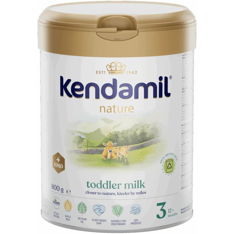 Kendamil Nature 3 HMO+ Mleko następne, 800 g - Dla dzieci od 12. miesiąca