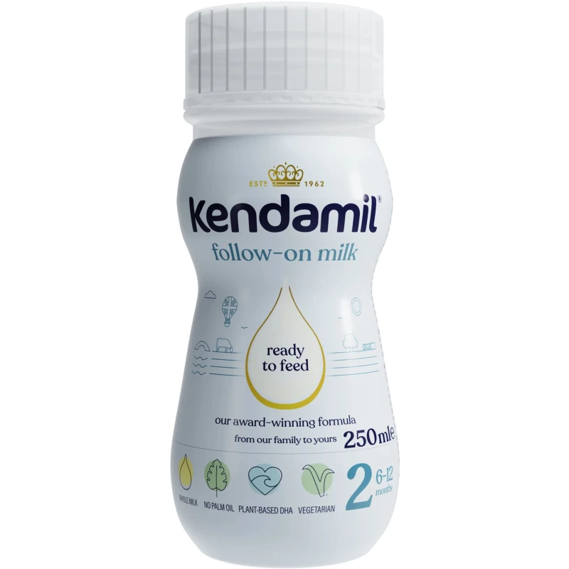 Kendamil Płynne mleko następne 2, 250 ml - Bez oleju palmowego i rybiego