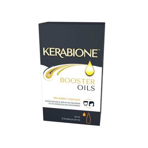 Kerabione Booster Oils Serum do włosów, 2 x 20 ml - Do włosów ze skłonnością do wypadania