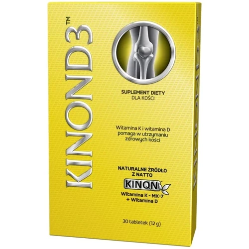 Kinon D3, 30 tabletek - Pomaga w utrzymaniu zdrowych kości