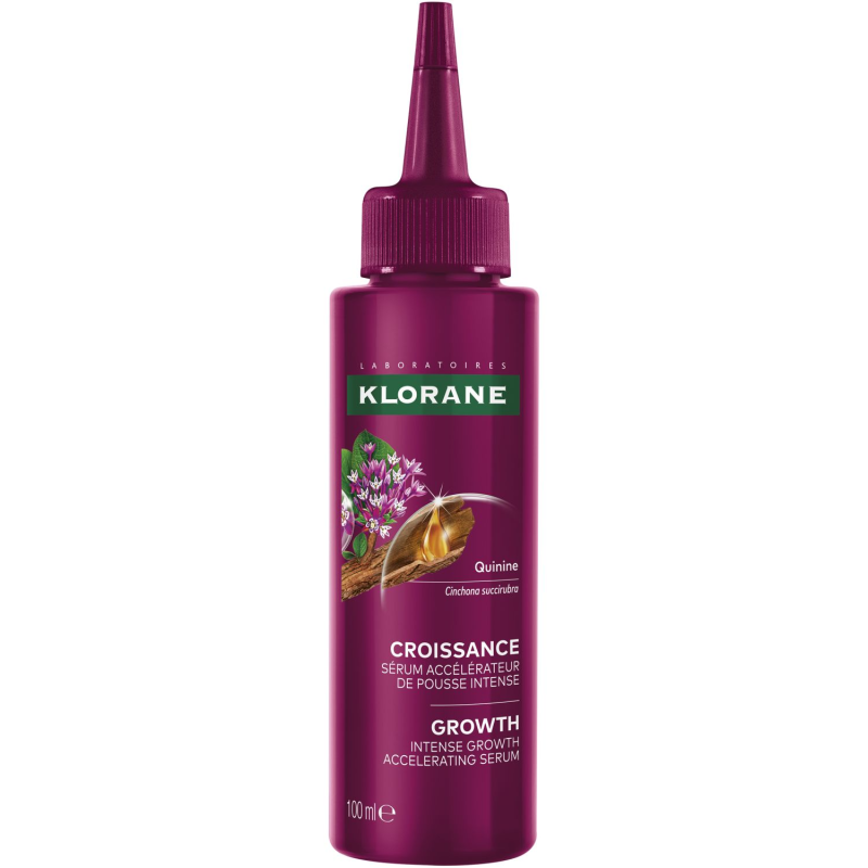 Klorane Croissance Serum przyspieszające wzrost włosów, 100 ml - Na szybszy porost, wzmocnienie oraz zagęszczenie włosów