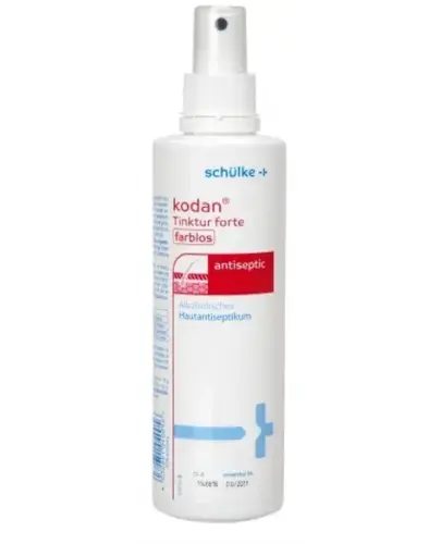 Kodan Tinktur Forte bezbarwny, 250 ml - Do dezynfekcji skóry przed zabiegami i higienicznej dezynfekcji dłoni