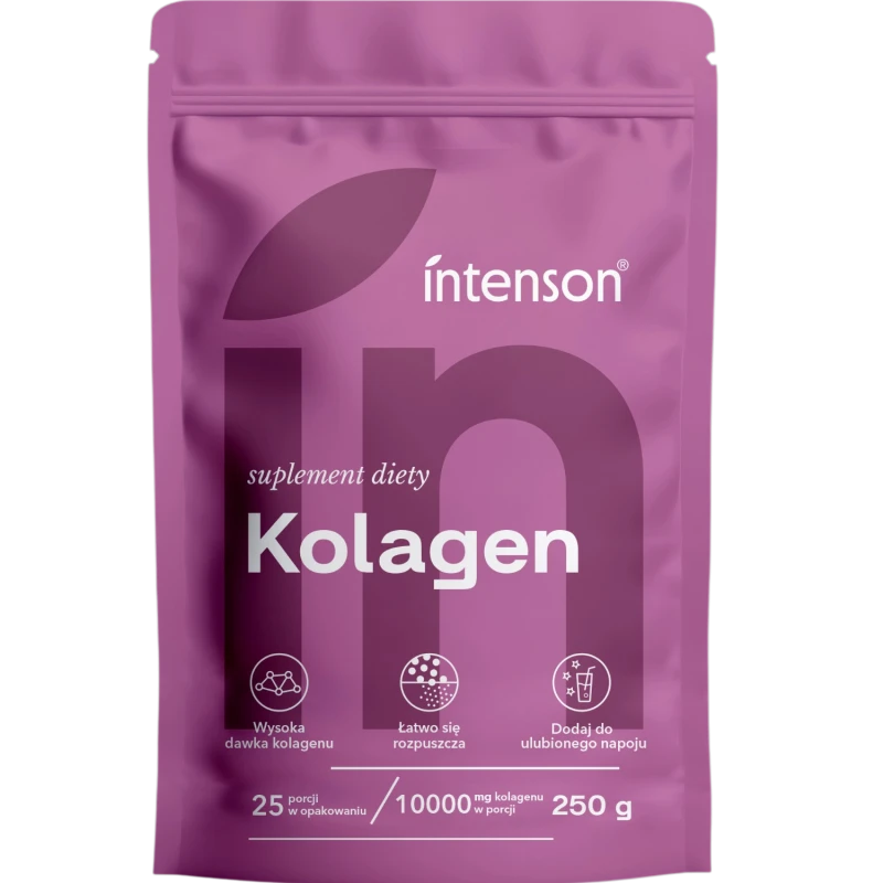 Intenson Kolagen proszek, 250 g - 100% hydrolizat kolagenu wieprzowego