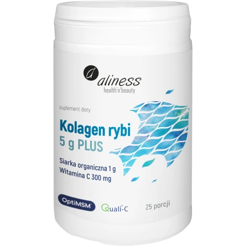 Aliness Kolagen rybi 5 g PLUS Proszek, 157,5 g - Kolagen do picia
