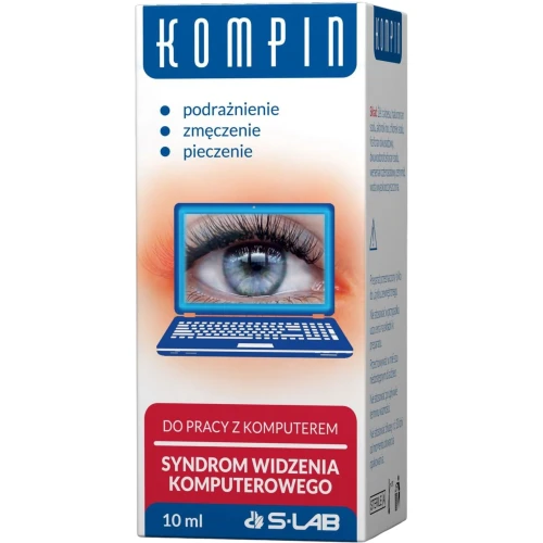 Kompin Krople do oczu, 10 ml - Krople do pracy przy komputerze