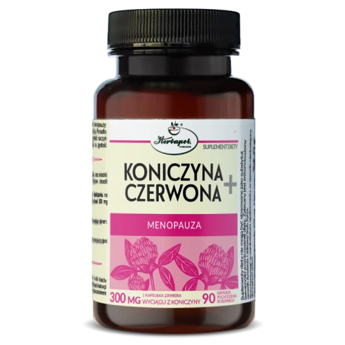 Koniczyna Czerwona+, 90 kapsułek - Kapsułki zawierające skoncentrowany wyciąg ziołowy