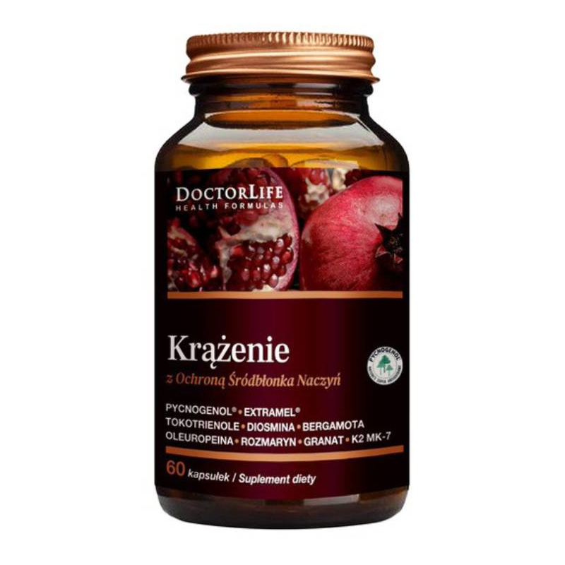 Doctor Life Krążenie, 60 kapsułek - Ekstrakty roślinne wspierające serce i naczynia krwionośne