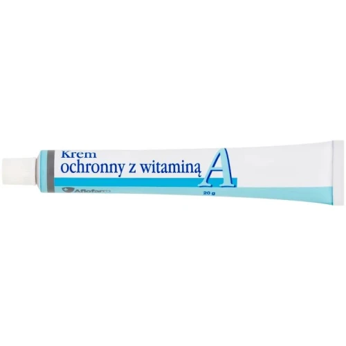 Aflofarm Krem ochronny z witaminą A, 20 g - Regeneracja podrażnionej skóry, na odparzenia, odmrożenia i przesuszenia