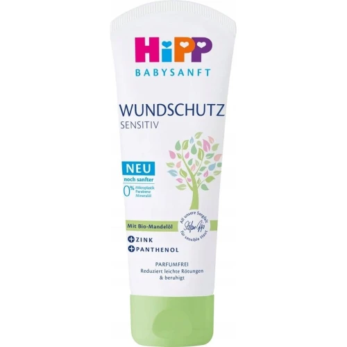 HiPP Sensitive Krem przeciw odparzeniom, 75 ml - Ochronny krem na odparzenia dla niemowląt z tlenkiem cynku