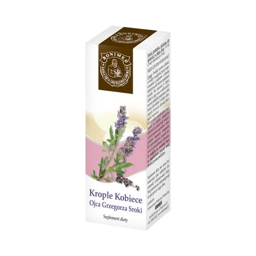 Krople kobiece Ojca Grzegorza Sroki, 100 ml - Kompozycja wyciągów roślinnych wspierających kobiece zdrowie