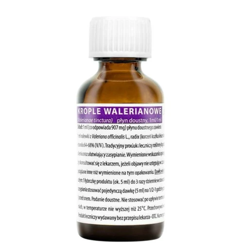 Krople Walerianowe, 35 ml - Łagodzą objawy napięcia nerwowego