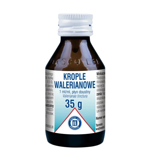 Krople Walerianowe Hasco 1ml/ml, 35 g - Krople na uspokojenie