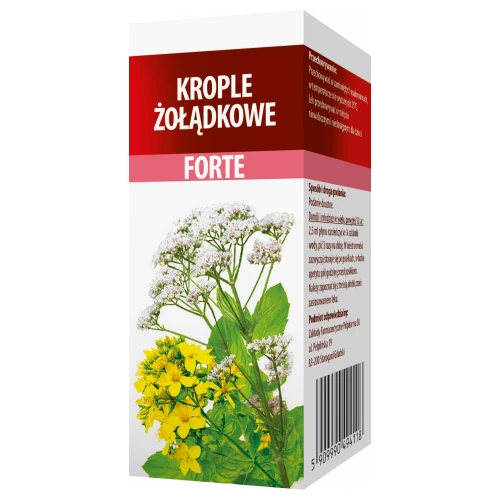 Krople Żołądkowe Forte, 39 ml - Lek na niestrawność