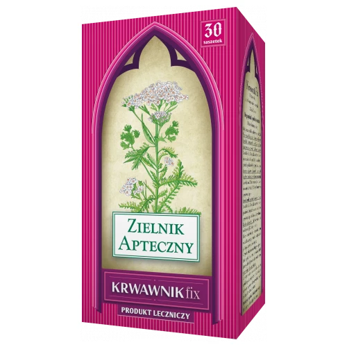 Zielnik Apteczny Krwawnik fix, 30 saszetek - Do stosowania doustnie lub na skórę w leczeniu niewielkich zranień