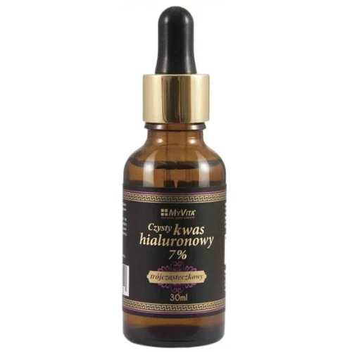 MyVita, Czysty kwas hialuronowy 7%, trójcząsteczkowy, serum 30 ml - Jako baza do własnych kremów lub do bezpośredniego stosowania na skórę