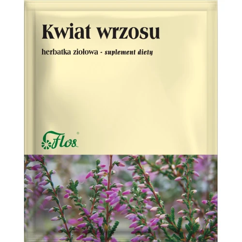 Kwiat Wrzosu Herbatka ziołowa, 50 g - Wysuszony kwiat wrzosu o właściwościach moczopędnych,  przeciwbakteryjnych i przeciwzapalnych