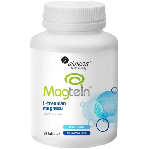 Aliness L-Treonian Magnezu Magtein® 72 mg, 60 tabletek - Wsparcie układu nerwowego i funkcji poznawczych
