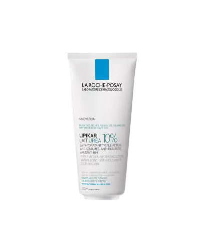 La Roche-Posay Lipikar Lait Urea 10%, mleczko do ciała,  200 ml - Nawilżające z 10% mocznikiem, przeciw szorstkości i łuszczeniu się skóry La Roche-Posay Lipikar Lait Urea 10%, mleczko do ciała,  200 ml - Nawilżające z 10% mocznikiem, przeciw szorstkości i łuszczeniu się skóry