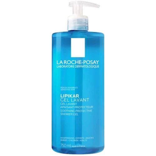 La Roche-Posay Lipikar Delikatny żel pod prysznic dla całej rodziny, 750 ml - Łagodnie oczyszcza, odżywia i chroni