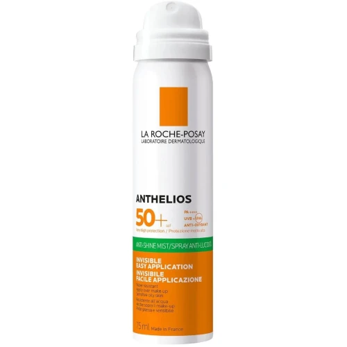 La Roche-Posay Anthelios SPF 50 mgiełka do twarzy, 75 ml - Przeciw błyszczeniu się skóry 
