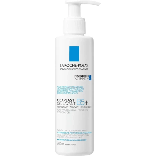 La Roche-Posay Cicaplast B5+ Gel Lavant, 200 ml - Delikatne oczyszczanie i ukojenie skóry wrażliwej i podrażnionej