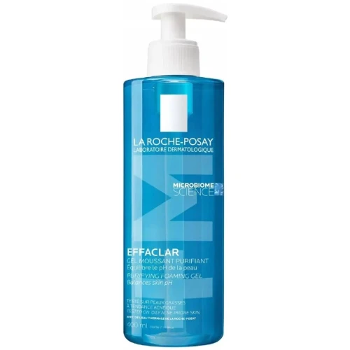 La Roche-Posay Effaclar Żel oczyszczający dla skóry skłonnej do trądziku, 400 ml  - Żel oczyszczający z ulepszoną formułą dla skóry skłonnej do trądziku