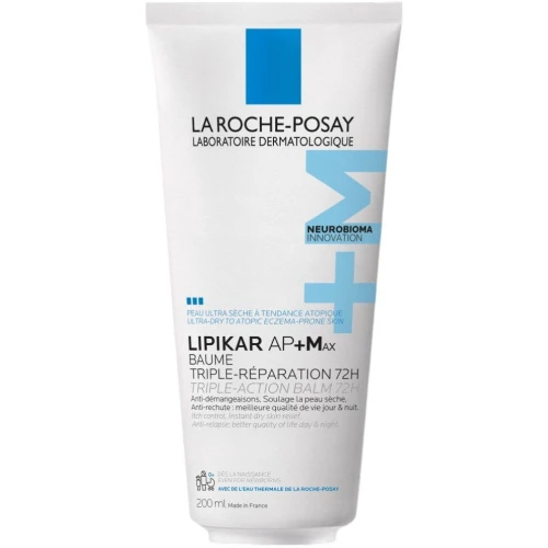 La Roche-Posay Lipikar AP+Max, balsam 200 ml - Do skóry bardzo suchej i atopowej, hamujący swędzenie