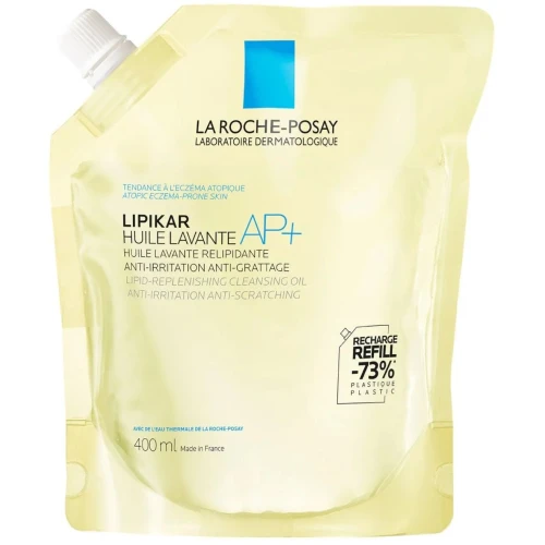 La Roche-Posay Lipikar Huile Lavante AP+ Olejek do mycia - refill, 400 ml - Do skóry atopowej, bardzo suchej i wrażliwej dla całej rodziny