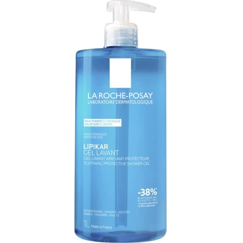 La Roche-Posay Lipikar Delikatny żel pod prysznic, 1000 ml - Dla skóry wrażliwej i suchej