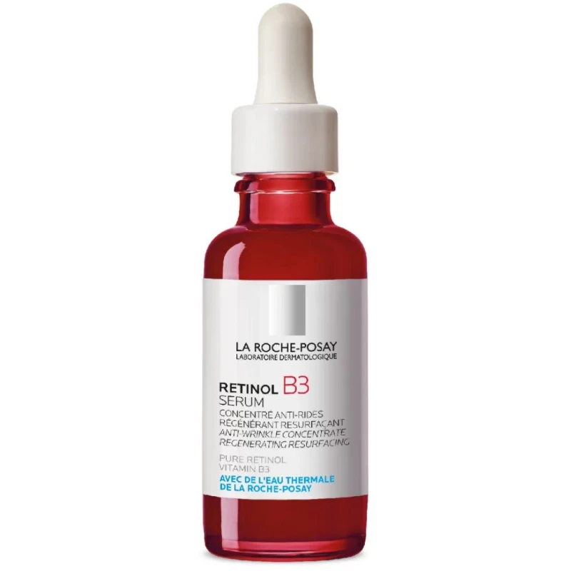 La Roche-Posay Retinol B3 Serum przeciwzmarszczkowe, 30 ml - Koryguje oznaki starzenia się skóry: widoczne, głębokie zmarszczki i przebarwienia