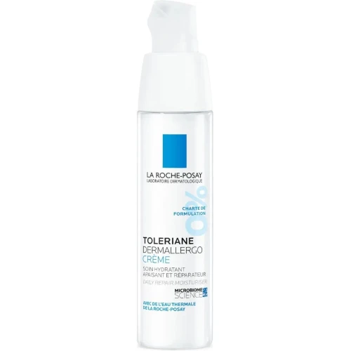 La Roche-Posay Toleriane Dermallergo Krem regenerująco-nawilżający, 40 ml - Dla skóry skłonnej do alergii i wyjątkowo wrażliwej