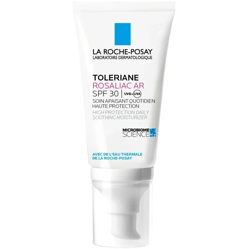 La Roche-Posay Toleriane Rosaliac AR SPF 30, krem nawilżający, 50 ml - Do skóry wrażliwej, naczynkowej, skłonnej do zaczerwienień i trądziku różowatego