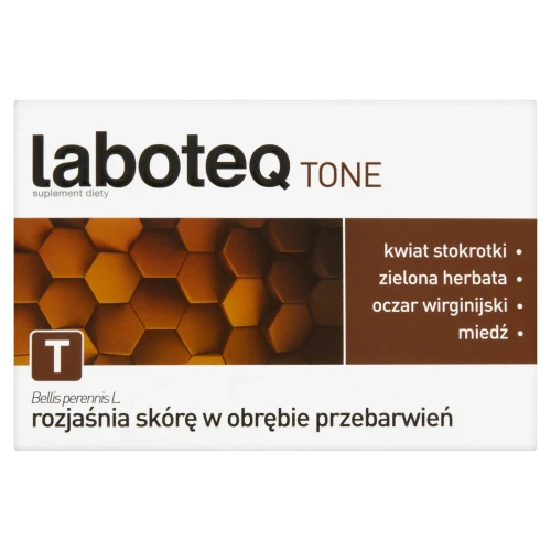Laboteq Tone, 30 tabletek - Kompleks  składników, które wspierają utrzymanie prawidłowej pigmentacji skóry