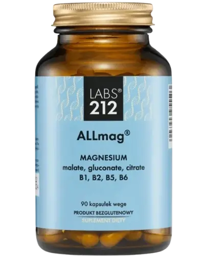 Labs212 ALLmag, 90 kapsułek - Kompleks magnezów z witaminami B