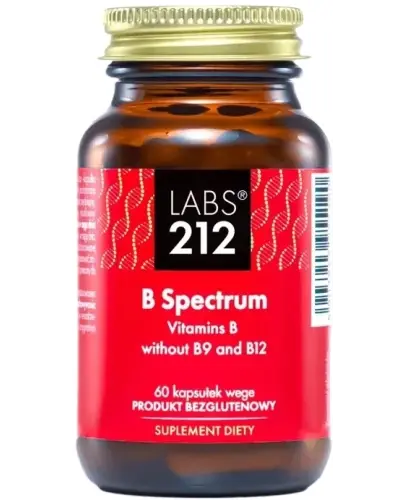 Labs212 B Spectrum, 60 kapsułek - Kompleks witamin B dla wsparcia prawidłowych funkcji organizmu