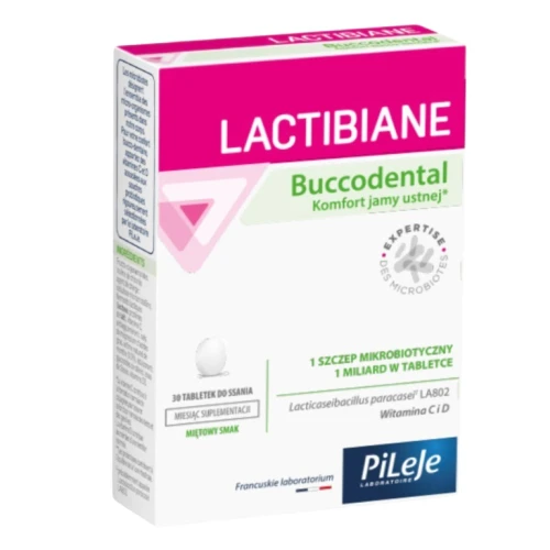 Lactibiane Buccodental, 30 tabletek do ssania - Wsparcie flory bakteryjnej jamy ustnej