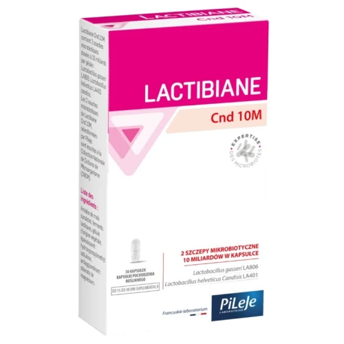 Lactibiane Cnd 10 M, 30 kapsułek - Probiotyk chroniący przed rozwojem zakażeń grzybiczych