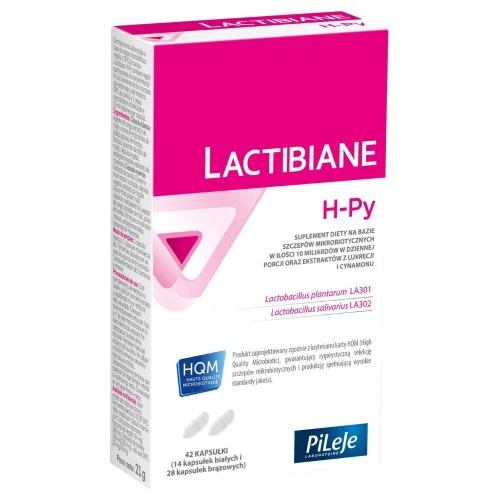Lactibiane H-Py, 42 kapsułki - Probiotyk z lukrecją i cynamonem