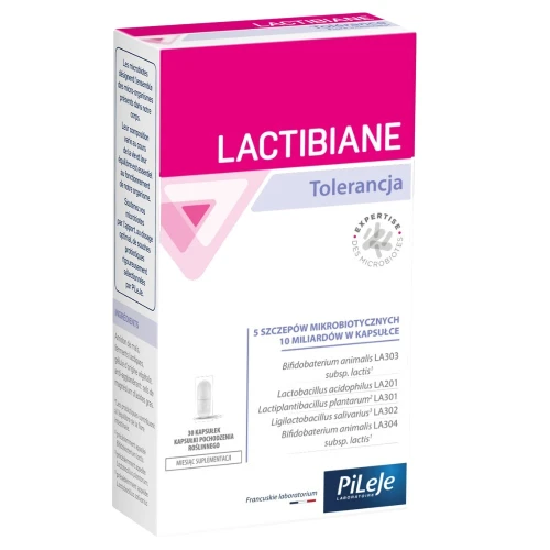 Lactibiane Tolerancja, 30 kapsułek - 10 mld bakterii probiotycznych w 1 kapsułce