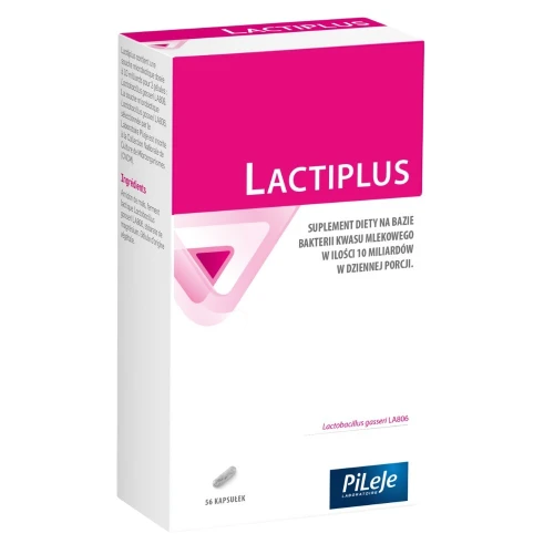 Lactiplus, 56 kapsułek - Probiotyk łagodzący objawy IBS