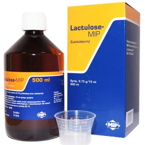 Lactulose-MIP 9,75 g/15 ml, syrop 500 ml - Delikatnie i skutecznie stymuluje pracę jelit