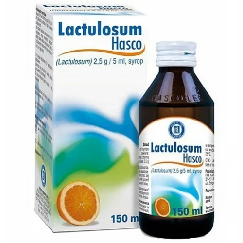 Lactulosum Hasco 2,5 g/5 ml syrop, 150 ml - Reguluje wypróżnienia u dzieci i dorosłych